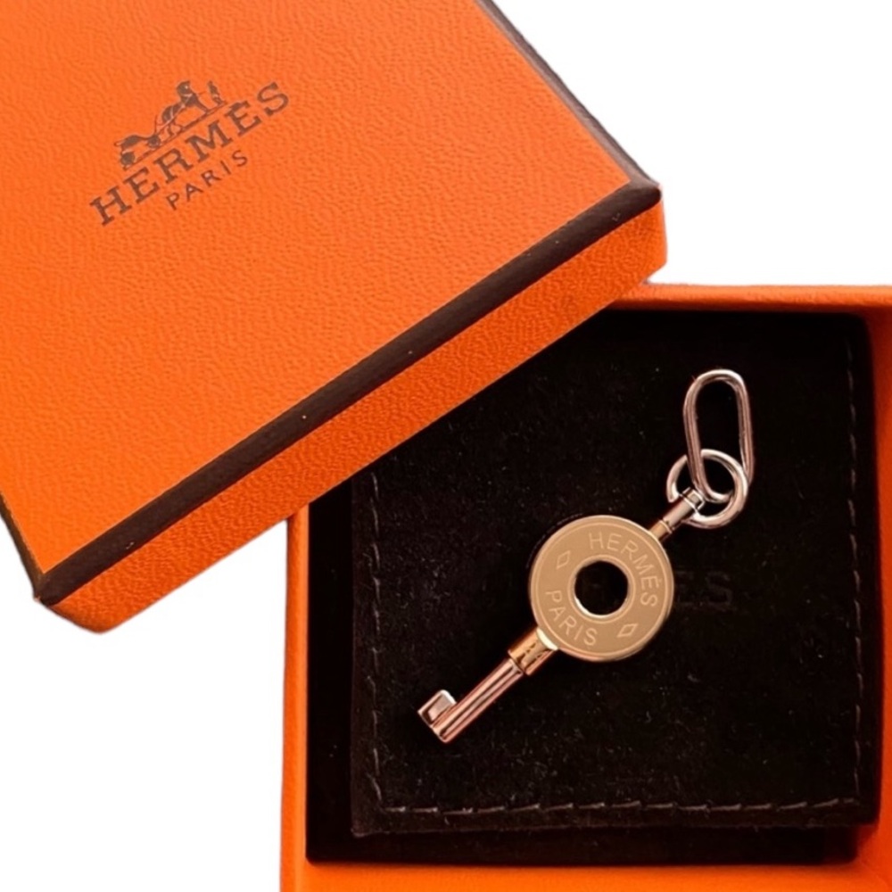 HERMES Key Curiosite Pendant Charm NEW